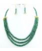 faceted emerald beads